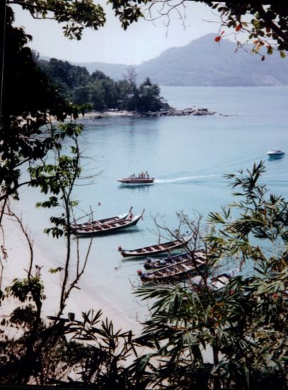 Secluded Bay at Laem Singh on Ko Phuket in Southern Thailand