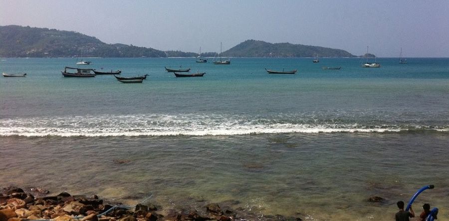 Boats at Ko Phuket in Southern Thailand
