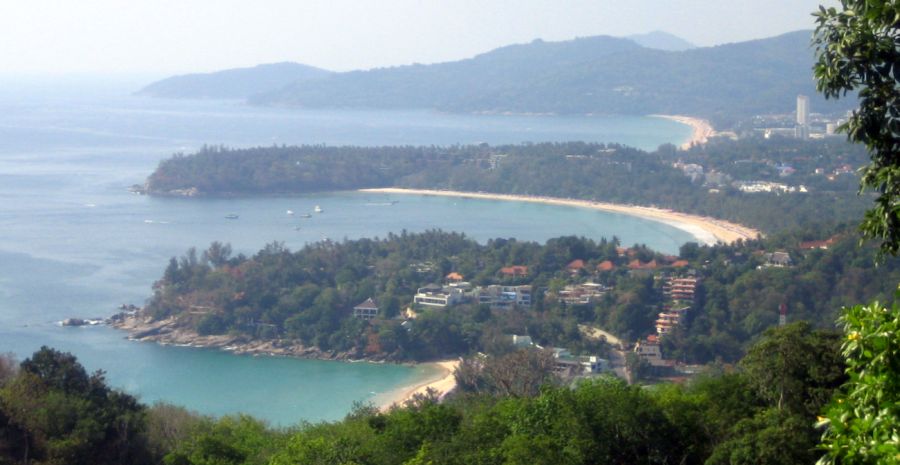 Beaches at Kata Noi and Kata Yai on Ko Phuket in Southern Thailand