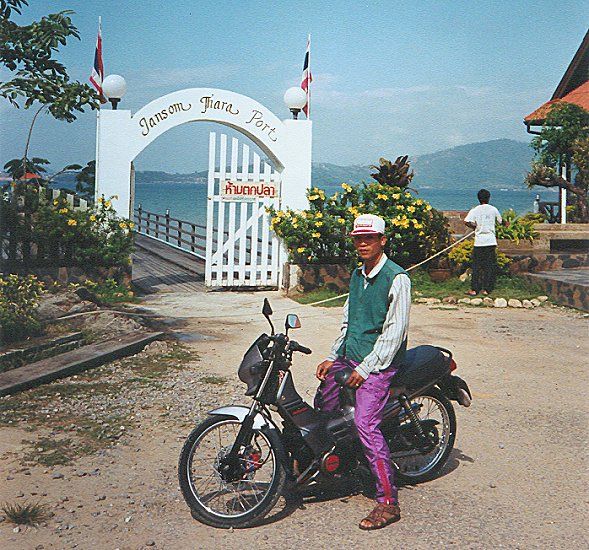 Motorbike Taxi at Jansom Thara Resort near Ranong