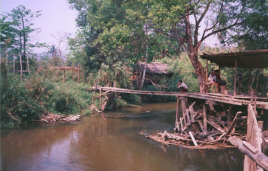 Bridge across Moie River at Waley on Burmese Border