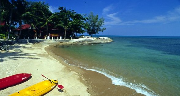 Beach at Rocky Resort on Koh Samui in Southern Thailand