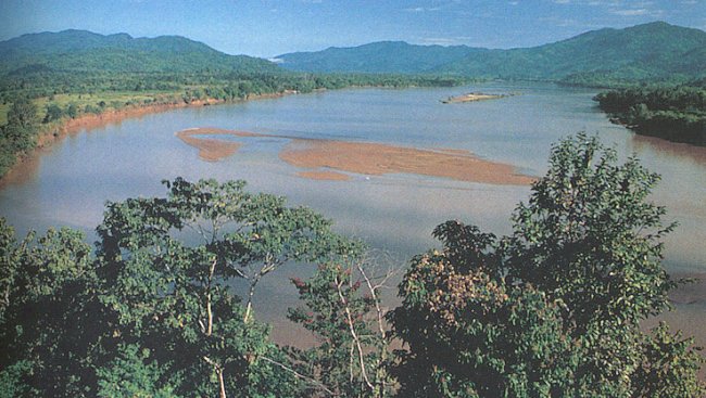Maekong River border of Laos and Thailand