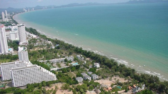 Beach resort of Pattaya in South East Thailand