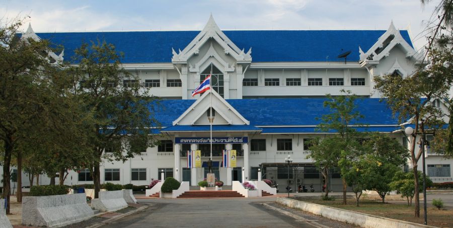 The City Hall in Prachuap Khiri Khan in Southern Thailand