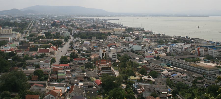 Aerial view of Songkhla City