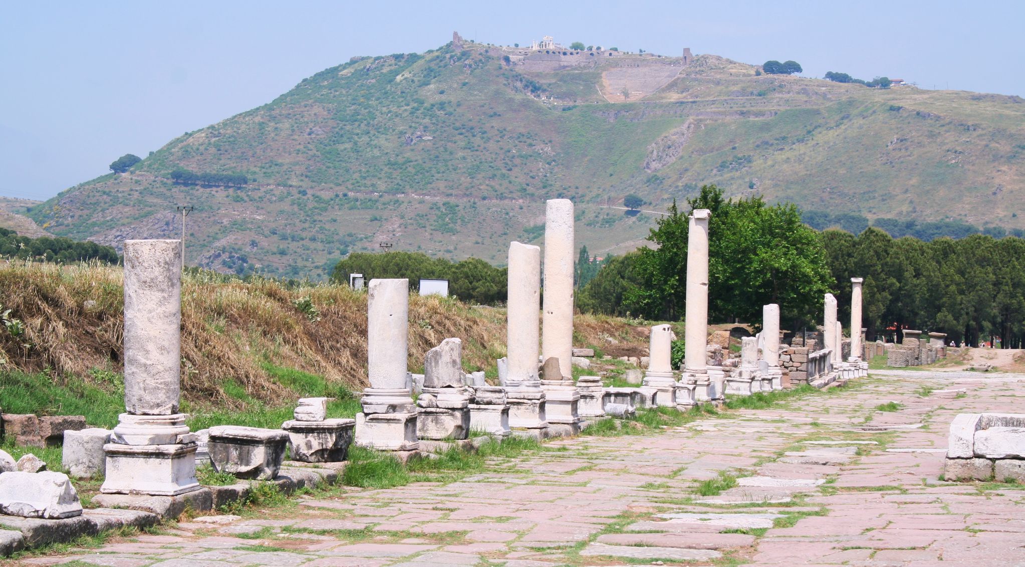 Amphitheatre at the ancient city of Pergamum at Bergama in Turkey