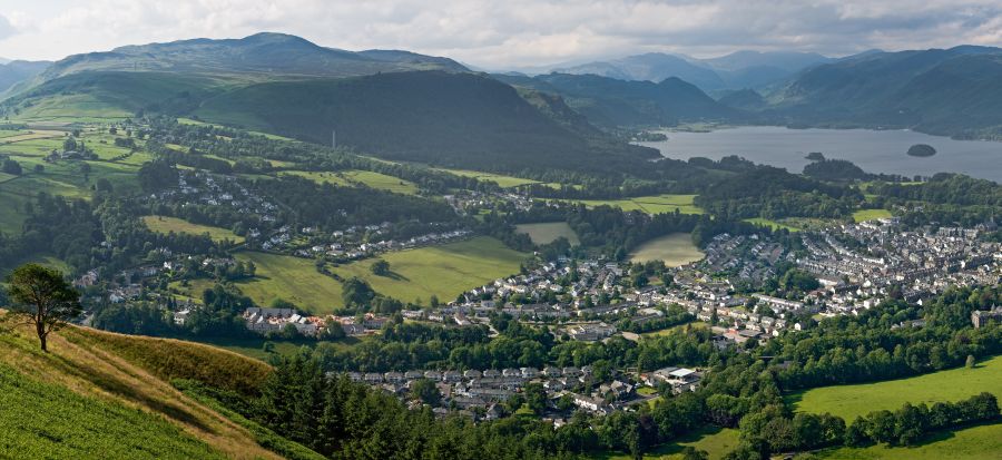 Keswick in the Lake District of NW England