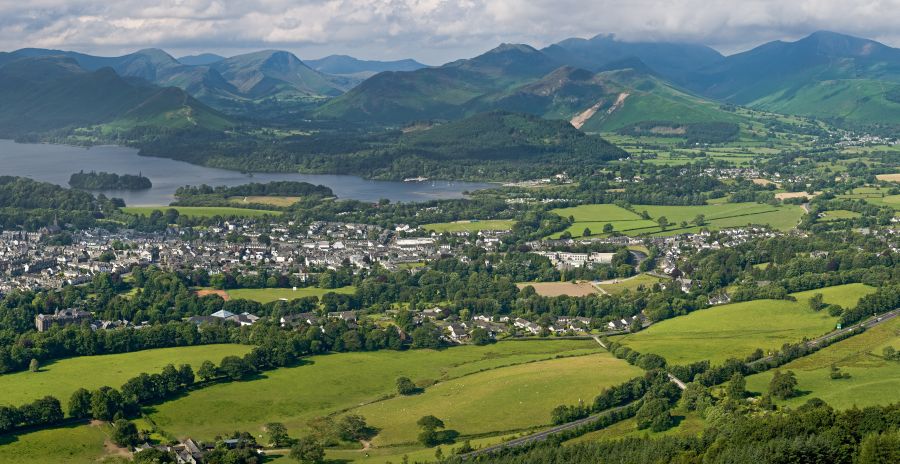 Keswick in the Lake District of NW England