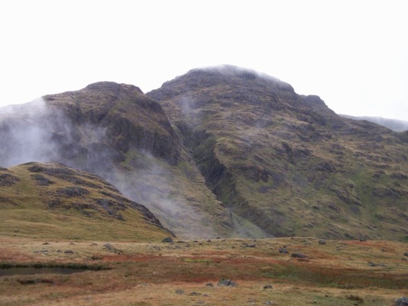 Scafell Pike - 978 metres - highest mountain in England