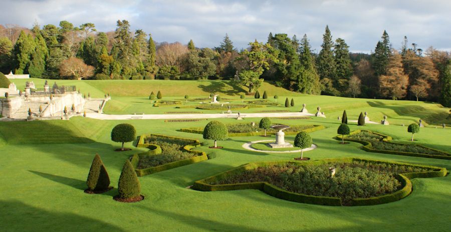 Powerscourt Gardens in County Wicklow in Ireland ( Eire )