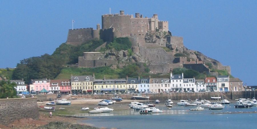Mont Orgueil Castle on the Channel Island of Jersey