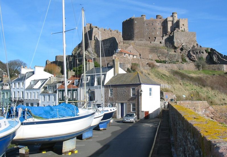 Mont Orgueil Castle on the Channel Island of Jersey