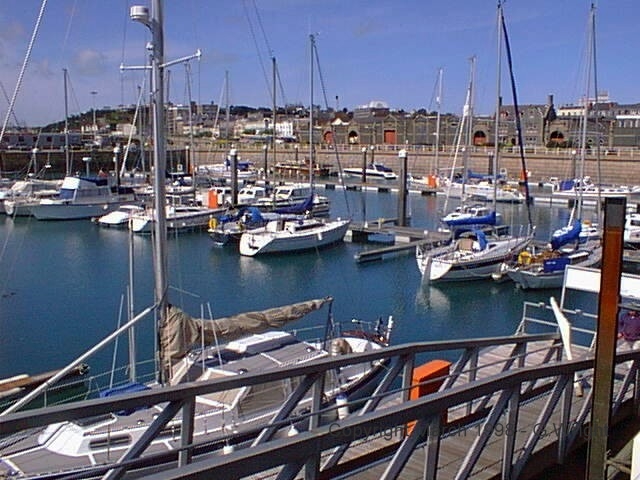Marina at St Helier on the Channel Island of Jersey