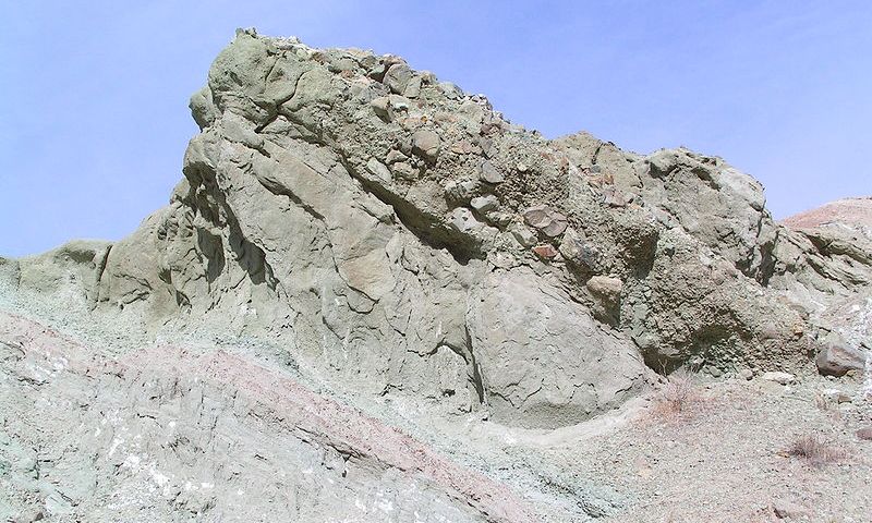 Rock feature in Rainbow Basin