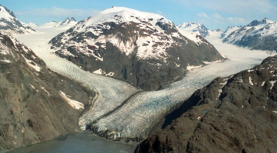 Muir Glacier in Glacier Bay National Park in Alaska