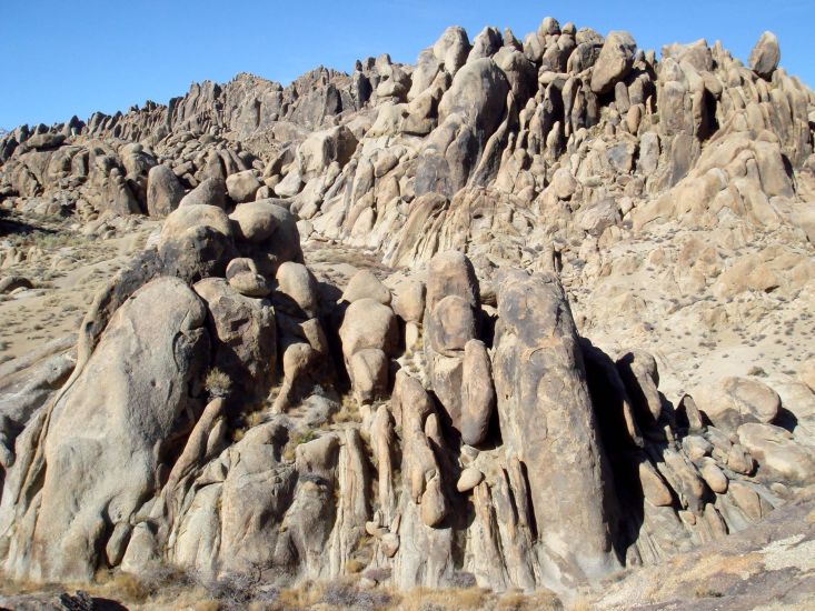 Rock Formations in the Alabama Hills in Owens Valley