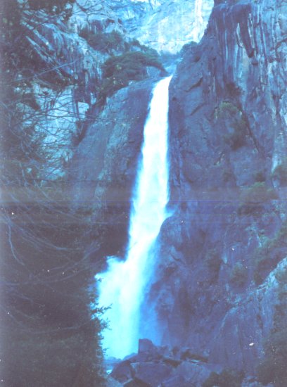 Yosemite Lower Falls in Yosemite Valley, California, USA