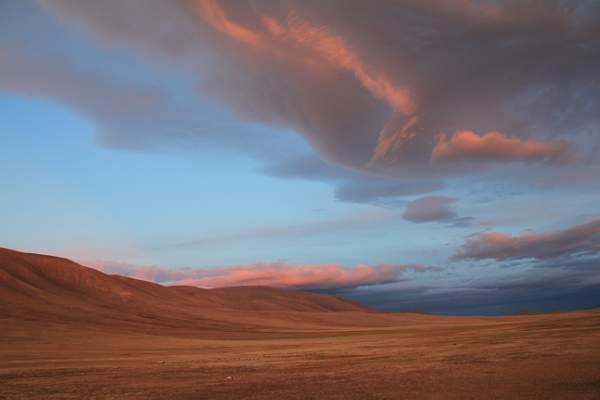 Sunset in the Altai Mountains