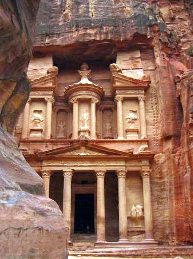 The Treasury at the Ancient City of Petra