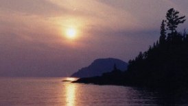 Sunset on Lake Superior , Canada