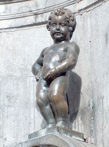 Manequin Pis Statue in Brussels