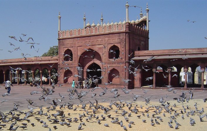 Masjid-i-Jahan Numa known as Jama Masjid ( Friday Mosque ) in Delhi