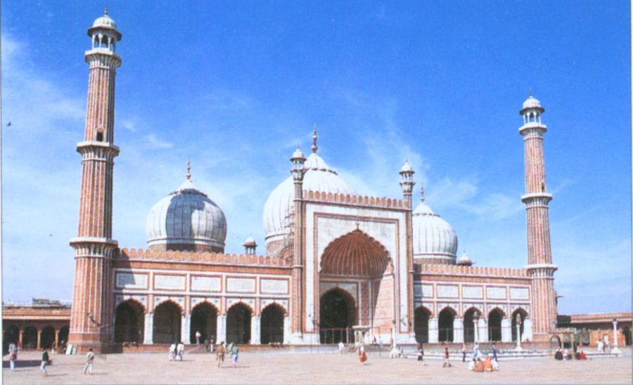 Masjid-i-Jahan Numa known as Jama Masjid ( Friday Mosque ) in Delhi