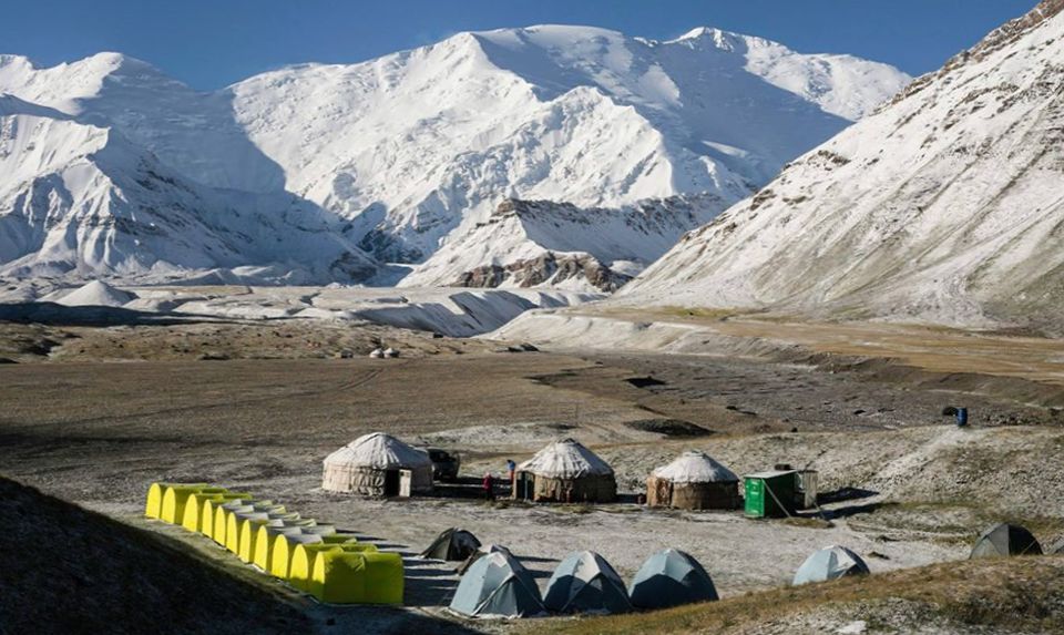 Base Camp for Pik Lenin in Kyrgyzstan, Central Asia