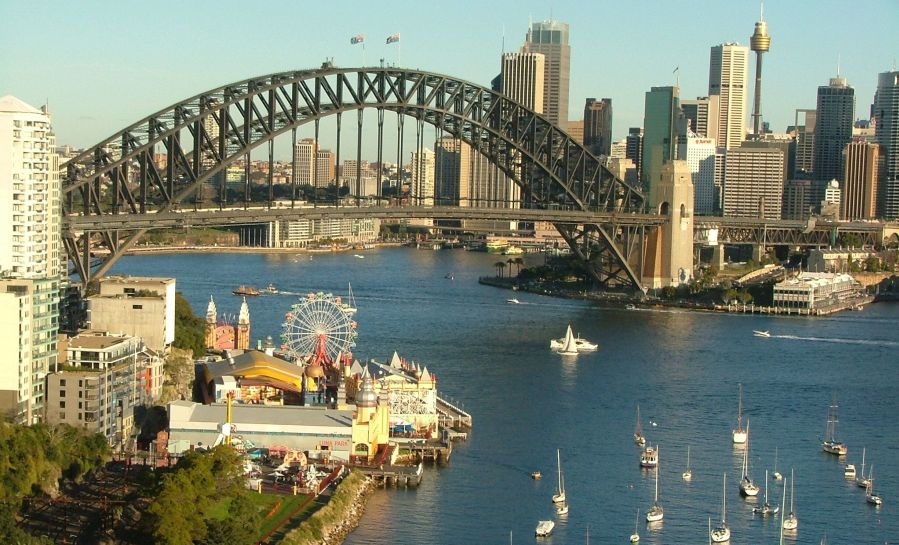 Harbour Bridge at Sidney, Australia
