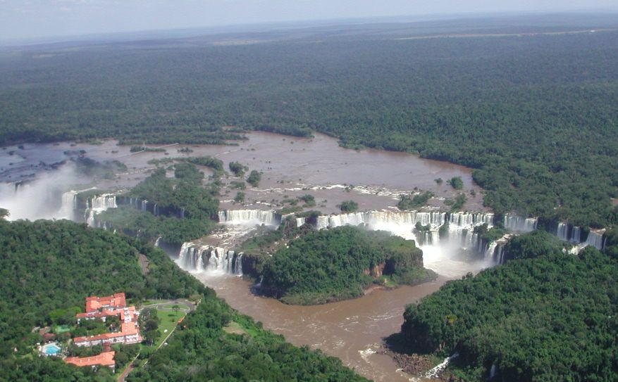Aerial View of The Iguazu Falls