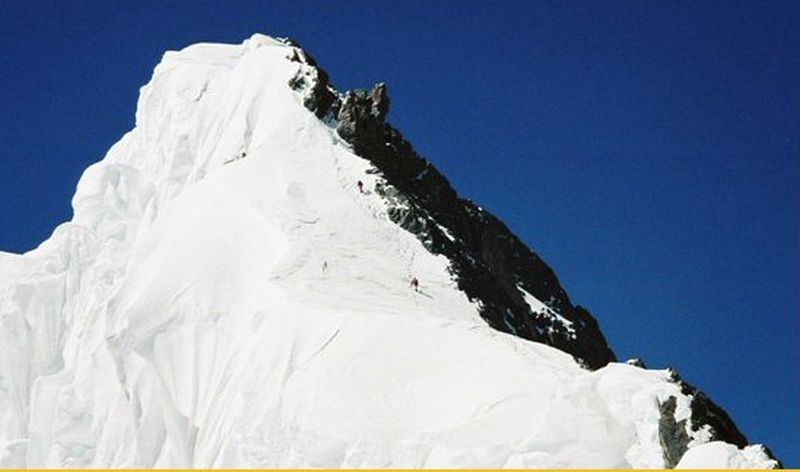 Summit Ridge of Broad Peak in the Karakorum region of the Pakistan Himalaya