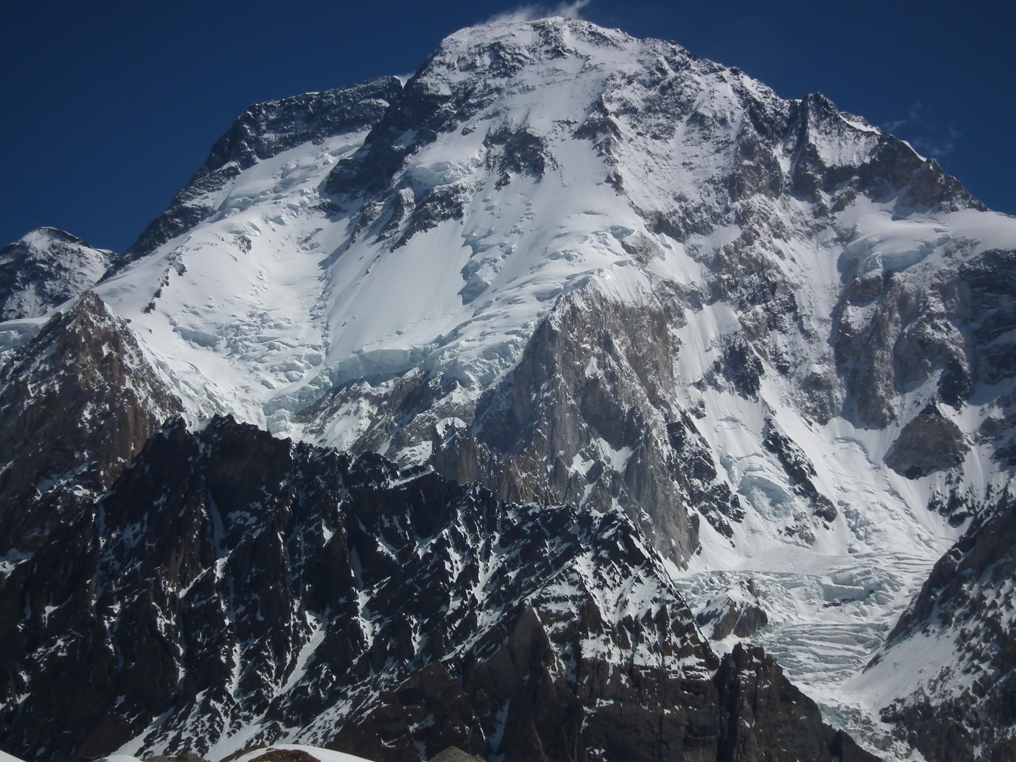 Broad Peak ( 8047 metres ) in the Karakorum Mountains of Pakistan - the world's twelfth highest mountain