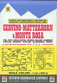 Cervino ( Matterhorn ) & Monte Rosa - Map