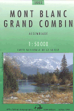 Mont Blanc - Grand Combin Walking / Hiking Map
