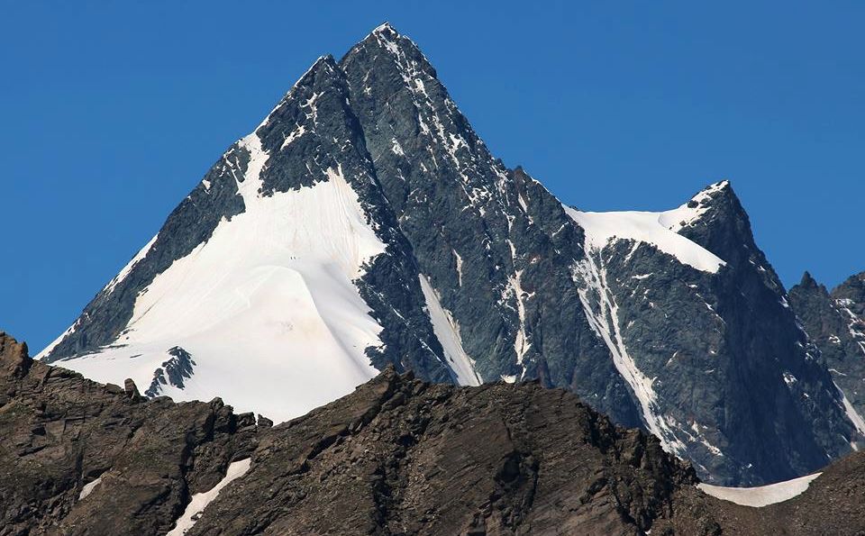 Summit of the Gross Glockner - highest mountain in Austria