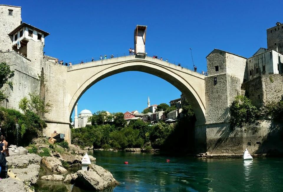 The Old Bridge ( Stari Most ) in Mostar in Bosnia