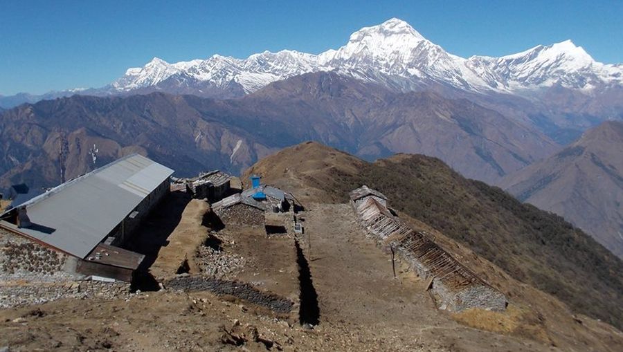 Dhaulagiri I and Tukuche Peak from Gorapani