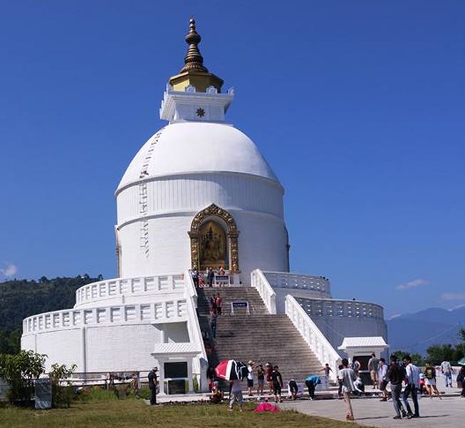 Peace Temple above Pokhara