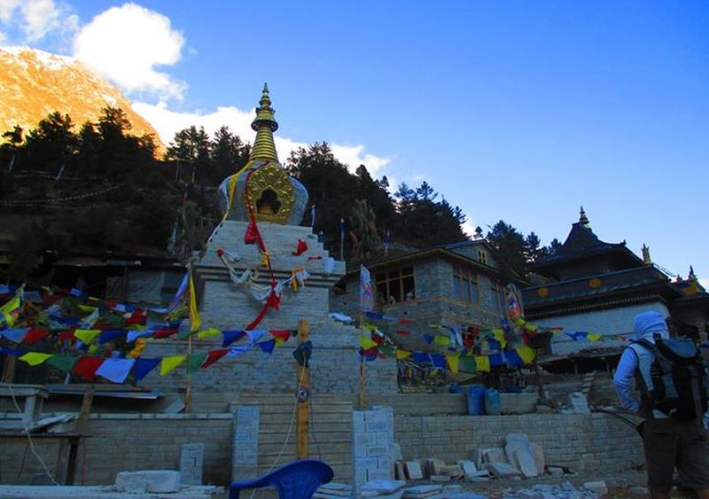 Gompa ( Buddhist Monastery ) in Manang Valley