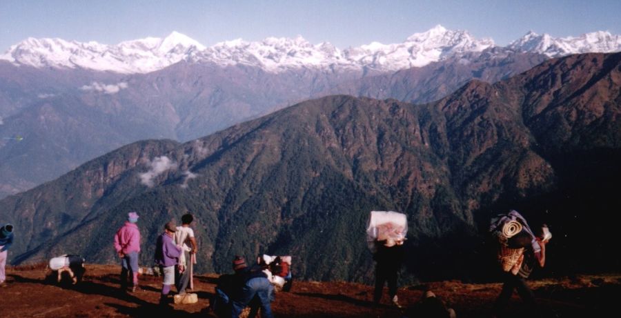 The Langtang Himal from Camp on Ridge to Nosempati and Jugal Panch Pokhari