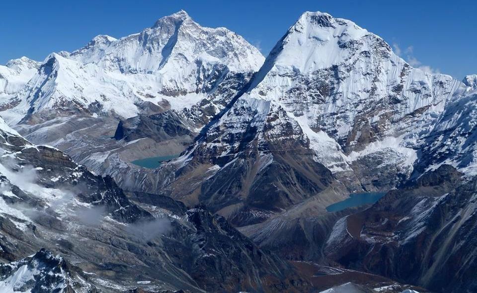 Makalu and Chamlang from Mera Peak