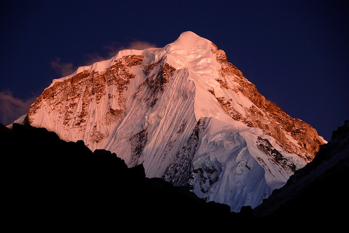 Sunset on Dorje Lakpa in the Jugal Himal