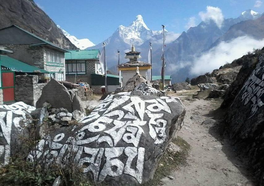 Ama Dablam from Kumjung Village