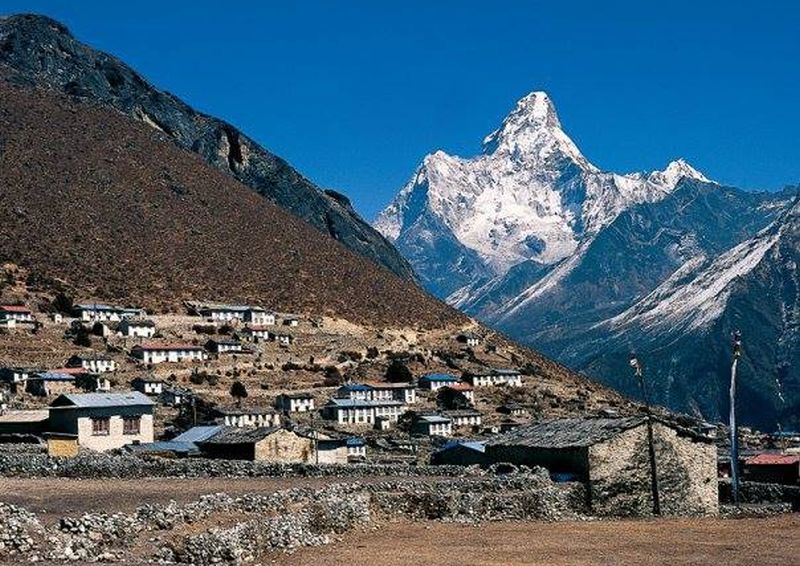 Ama Dablam from Kumjung Village