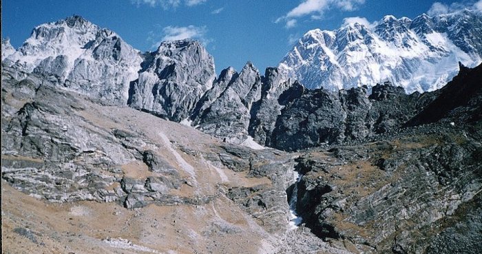 Approach Route to Kongma La from Imja Khosi Valley