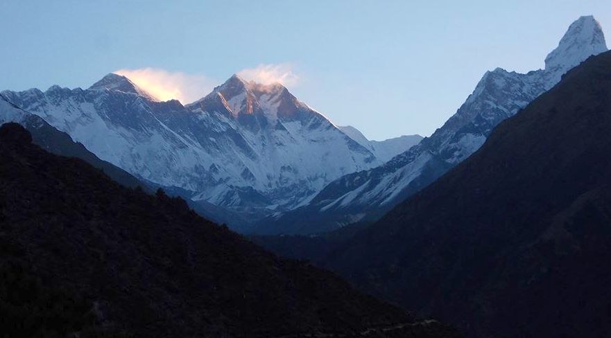 Everest, Nuptse-Lhotse Wall and Ama Dablam