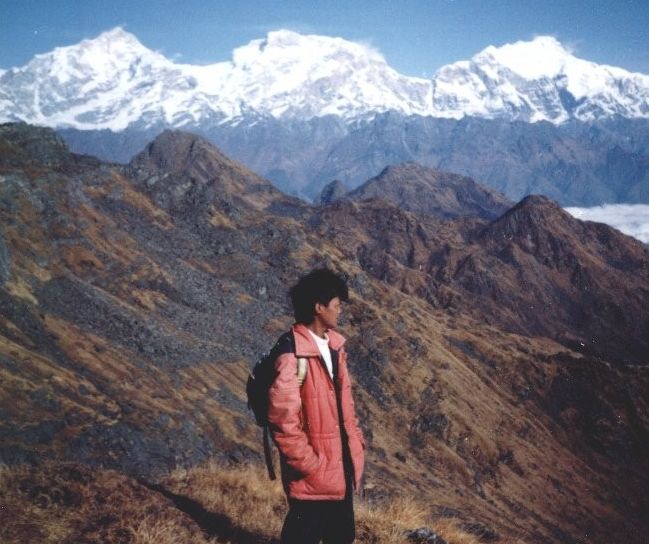 Manaslu Himal from Rambrong Danda