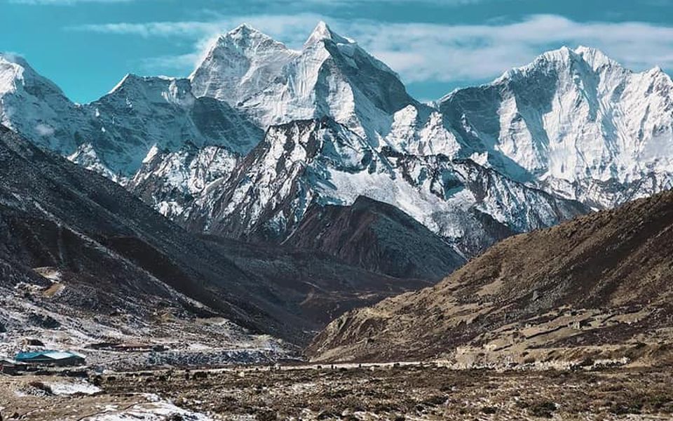 The Peri Himal on descent from Larkya La