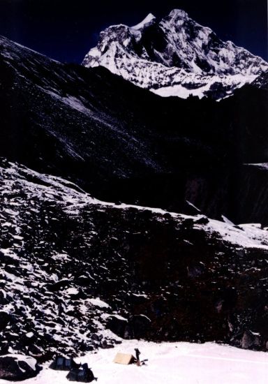 Mt.Gauri Shankar from above Ramdung High Camp